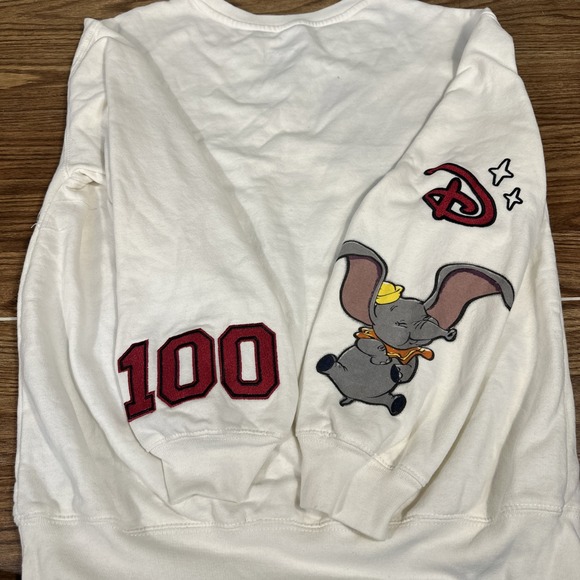 Walt Disney 100th Anniversary Embroidered Sweatshirt M And Blue Tshirt Med. Nice - Picture 8 of 8
